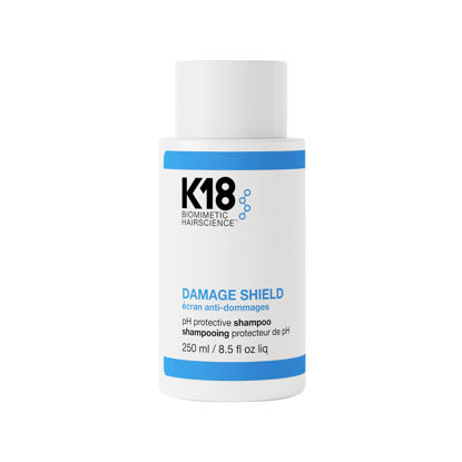 Picture of K18 Damage Shield Protective Shampoo, Reduces Frizziness & Tangles, Maintains Hair Health, 8.5 Fl Oz