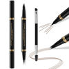 Picture of Eyebrow Pen,2-in-1 Waterproof Eyebrow Pencil with 4 Tip Microblading Brow Pen and Ultra-Precise Brow Pencil,with Dual-ended Eyebrow Brush,Eyebrow Makeup for Natural Looking-Dark Brown