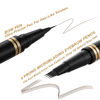 Picture of Eyebrow Pen,2-in-1 Waterproof Eyebrow Pencil with 4 Tip Microblading Brow Pen and Ultra-Precise Brow Pencil,with Dual-ended Eyebrow Brush,Eyebrow Makeup for Natural Looking-Dark Brown