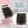 Picture of Katspon 12A Human Hair Bundles 20 22 24 26 Inch Body Wave Bundles Human Hair 100% Unprocessed Brazilian Virgin Hair 4 Bundles Deals Human Hair Extensions Quick Weave Bundles Human Hair Natural Black