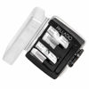 Picture of Palladio Double Barrel 3 in 1 Cosmetic Pencil Sharpener with Cover, Stainless Steel Blade, Size Adjuster, Essential for Small and Extra Large Lip Liner, Eyeliner, Brow Pencils