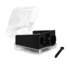 Picture of Palladio Double Barrel 3 in 1 Cosmetic Pencil Sharpener with Cover, Stainless Steel Blade, Size Adjuster, Essential for Small and Extra Large Lip Liner, Eyeliner, Brow Pencils