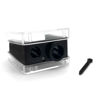 Picture of Palladio Double Barrel 3 in 1 Cosmetic Pencil Sharpener with Cover, Stainless Steel Blade, Size Adjuster, Essential for Small and Extra Large Lip Liner, Eyeliner, Brow Pencils