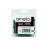 Picture of Amelia Beauty | 500 Count 1/2" Rubber Bands | Premium US Made Rubber Hair Ties | Ideal for Ponytails, Braids & Beards | Strong All Day Hold | Convenient Re-closable Container | Green