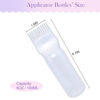 Picture of Cosywell Root Comb Applicator Bottle 6 Ounce 2 Pack Hair Dye Applicator Brush Applicator Bottle for Hair Root Comb Color Applicator Bottle with Graduated Scale (White)