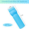 Picture of Cosywell 3 Pack Root Comb Applicator Bottle 6 Ounce Hair Oil Bottle Hair Dye Applicator Brush for Hair Root Comb Color with Graduated Scale(Pink Blue Green)