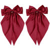Picture of 2PCS Big Oversized Silky Satin Hair Bows with Long Tail Ribbon for Women and Girls