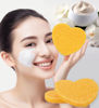Picture of 50-Count Compressed Facial Sponges for Estheticians- 100% Natural Cellulose Face Sponge Spa Sponges for Face Cleansing, Massage, Pore Exfoliating, Mask, Makeup Removal (Love-Yellow)