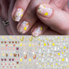 Picture of 6Sheets Easter Nail Art Stickers Decals Cute Bunny Flower Designs 3D Self-Adhesive Nail Decals Spring Nail Decorations Floral Daisy Butterfly DIY Nail Supplies Easter Nail Accessories for Women Kids