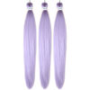 Picture of Leticia Pre stretched Braiding Hair 30Inch Long Purple Kanekalon Braiding Hair Pre stretched Braid Hair
