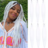 Picture of Leticia White Braiding Hair Pre stretched Kanekalon Human Hair Braiding Box Braiding Hair 26 Inch