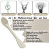 Picture of Face Mask Brush Applicator, Mask Brushes For Facials Cleansing & Exfoliating, Facial Clay Mask Applicator Tool Silicone Mask Spatula Cream Skincare For Apply Cream, Lotion, Mud, Clay (Black+Starlight)