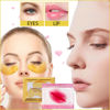 Picture of Sulily 30 Pairs Lip Masks & 24K Gold Gel Eye Masks,Crystal Collagen Eye Patches for Puffy Eyes,Moisturizing& Reducing Fine Lines Dark Circleeye Patches for Women Men