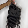 Picture of BEEOS 6x6 Body Wave SKINLIKE Real HD Lace Closure Piece, 0.10mm Ultra-thin Melted Invisible Lace 12A Virgin Human Hair Closure Only Pre Plucked Hairline Natural Black Color 22 Inch