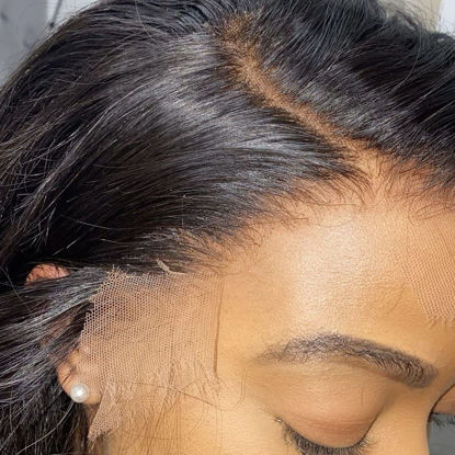 Picture of BEEOS Skinlike Real HD Lace Frontal, 13x4 Ear to Ear Virgin Human Hair Frontal Closure Body Wave Invisible Lace Frontal Pre Plucked Natural Hairline 22 Inch