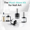 Picture of modelones Nail Dehydrator and Primer with Gel Base & Top Coat Set, Acid Free Acrylic Nail Supplies Primer Glossy Gel Nail Polish Top Coat Starter Kit