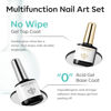 Picture of modelones Nail Dehydrator and Primer with Gel Base & Top Coat Set, Acid Free Acrylic Nail Supplies Primer Glossy Gel Nail Polish Top Coat Starter Kit