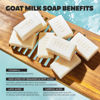Picture of Skin Said Yes Goat Milk Soap Bars - Set of 8 Pieces - All Natural, Organic, Goats Milk Soap Bars - Nourishing, Ideal for Sensitive Skin - Perfect for Kids, Men, and Women of All Ages