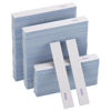 Picture of 100 Count 80/80 Grit Rectangle Nail Files Reusable Coarse Nail File Double Sided Emery Boards Manicure Tools for Acrylic Nails