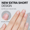 Picture of AILLSA Extra Short Coffin Nail Tips 450pcs Soft Gel Full Cover Nail Tips Matte Pre-filed Press on Fake Nail Tips 15 Sizes Pre-Shaped False Gelly Nail Tips