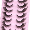 Picture of False Lashes Natural Look Fluffy Faux Mink Eyelashes Wispy Fox Eye Lashes That Look Like Extensions 3D Mink Lashes Natural Strip Lashes Pack by Kiromiro