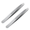 Picture of Tweezers Set - Professional Stainless Steel Slant Tweezers, Best Precision Tweezers Set for Shaping Eyebrows, Great Beauty Tools for Facial Hair, Ingrown Hair, Blackhead Removal(2Pcs Slant Tweezer)