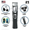 Picture of Wahl USA Rechargeable Lithium Ion All in One Beard Trimmer for Men with Detail and Ear & Nose Hair Trimmer Attachment - Model 9854-600B