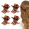 Picture of 4 Pieces Hair Claw Clips,Morhom Big Size Hair Claws 2.0 Inch Hair Jaw Clip for Women Girls Thick or Medium Hair
