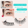 Picture of Lashes Wispy False Eyelashes Natural Look 10mm Short Lashes with Thin Band Siligli Fake Eyelashes 3D Volume Lashes Natural Short Eyelashes 7 Pair