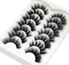 Picture of Veleasha False Eyelashes Wispy Faux Mink Lashes Fluffy Handmade Fake Eyelashes Natural Look 7 Pairs Pack Luxury Cat Eye Lashes (801)