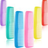 Picture of Leinuosen 12 Pieces Hair Combs Set Pocket Plastic Fine Tooth Dressing Comb for Women and Men, Peines Para Cabello(Yellow, Purple, Green, Blue, Red, Pink)
