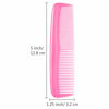 Picture of Leinuosen 12 Pieces Hair Combs Set Pocket Plastic Fine Tooth Dressing Comb for Women and Men, Peines Para Cabello(Yellow, Purple, Green, Blue, Red, Pink)