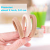 Picture of BAOLI 100PCS Brown Hair Ties for Women, Soft Blonde Hair Ponytail Holders, Thick Pony Tails Hair Ties No Damage, Seamless Hair Bands Elastic Holders for Heavy Hair, 2 Inch in Diameter