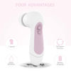 Picture of Waterproof Facial Cleansing Spin Brush Set with 5 Exfoliating Brush Heads - Electric Face Scrubber Cleanser Brush by CLSEVXY - Face Brush for Gentle Exfoliation and Deep Scrubbing