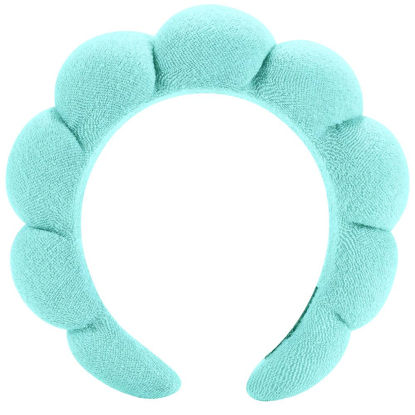 Picture of HitModa Spa Headbands for Washing Face or Facial, Makeup Headband, Skincare Headbands, Terry Cloth Headband Face Wash Headband Puffy Makeup Headbands for Face Washing, Mask, Skin Treatment