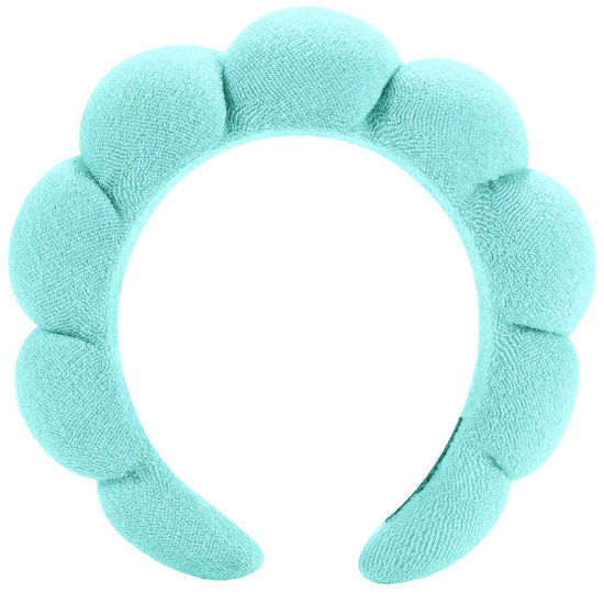 Picture of HitModa Spa Headbands for Washing Face or Facial, Makeup Headband, Skincare Headbands, Terry Cloth Headband Face Wash Headband Puffy Makeup Headbands for Face Washing, Mask, Skin Treatment