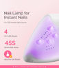 Picture of MelodySusie Portable UV LED Nail Lamp for Semi Cured Gel Nail Strips, Art04 6W Mini UV Light with 2 Timers (45s/60s) for Gel Nails, Stickers and Strips