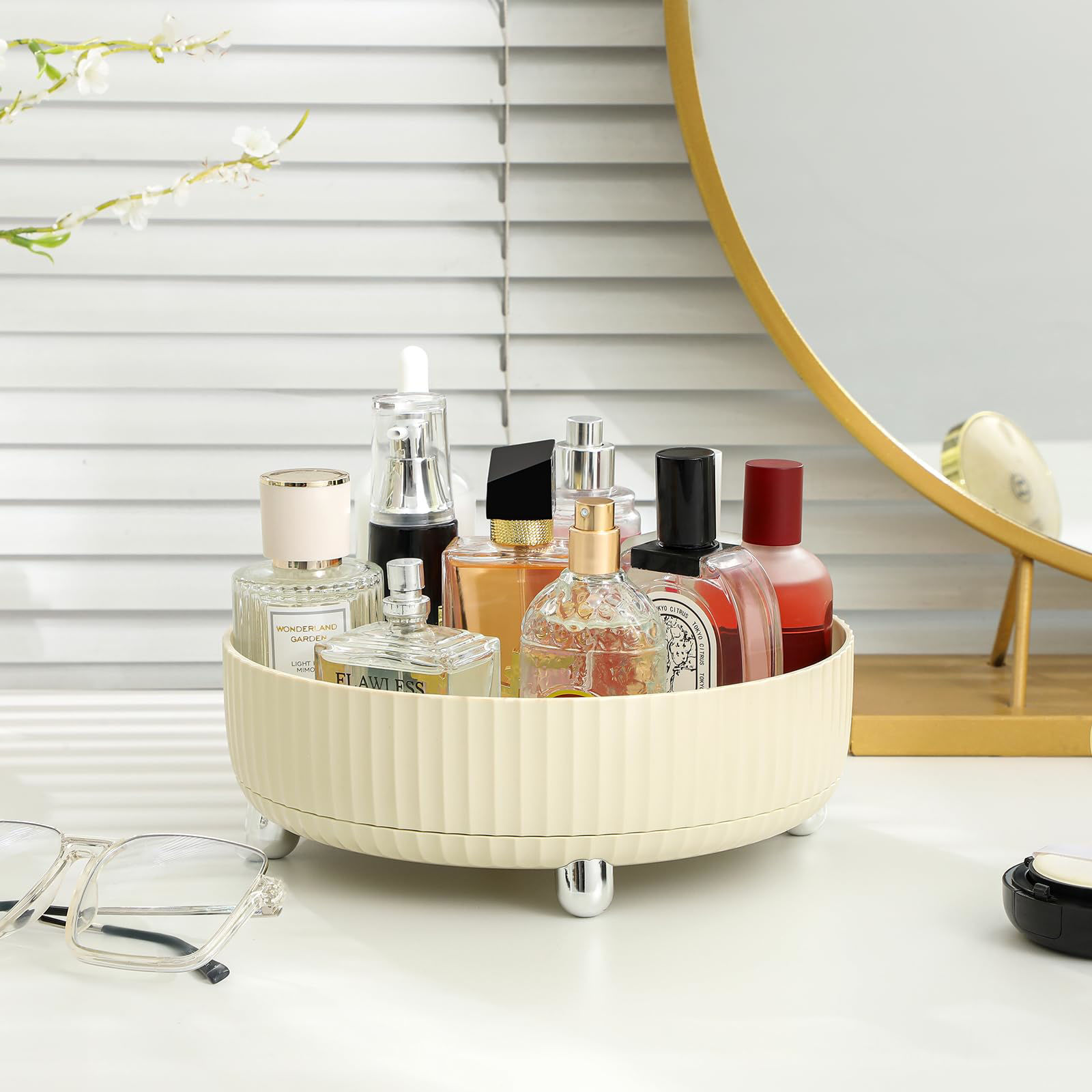 GetUSCart- Anyoifax Makeup Perfume Organizer Tray 360 Degree Rotating ...