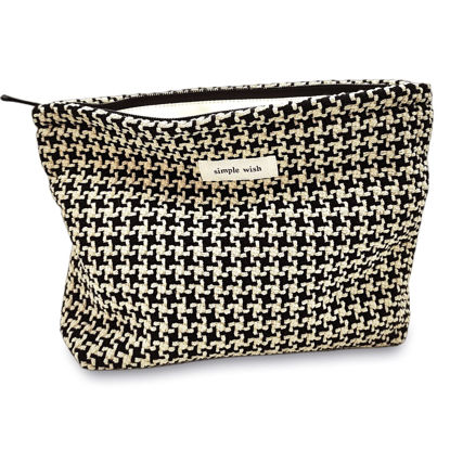 Picture of STARDW Cosmetic Bags Makeup Bags for Women and Girls,Travel Makeup Bag Large Capacity Canvas Makeup Bag,Makeup Organizer Bag Zipper Pouch (Checkered)