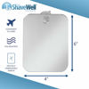 Picture of The Shave Well Company Anti-Fog Shaving Mirror for Travel | Fogless Bathroom Shower Mirror with Handheld Option for Men and Women | Hanging Shower Mirror Includes Long-Lasting Reusable Suction Cup