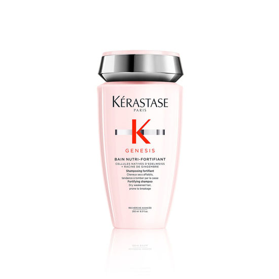 Picture of KERASTASE Genesis Nutri-Fortifiant Shampoo | Anti-Breakage & Strengthening For Weak or Damaged Hair | Nourishes & Hydrates Hair | For All Hair Types | 8.5 Fl Oz