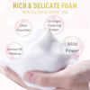 Picture of EMEDA Lash Shampoo for Lash Extensions 60ml / 2 fl.oz Eyelash Extension Cleanser Oil Free Foam Soap Lash Bath for Cluster Lashes Wash Oil Dustcare, Gentle Lash Cleaning Kit with Rinse Bottle Brush