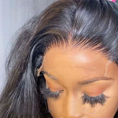Picture of BEEOS SKINLIKE Real HD Lace Closure 4x4 Body Wave Human Hair Closure Single Knot Pre Plucked Invisible HD Closure 14 Inch Natural Color