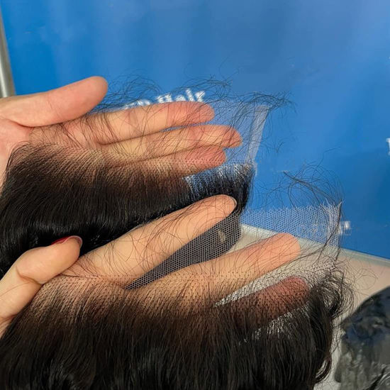 Picture of BEEOS SKINLIKE Real HD Lace Closure Piece, 4x4 Body Wave Pre-plucked 0.10mm Ultra-thin Invisible Human Hair Closure Natural Black Color 16 Inch