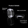 Picture of 50 Pack 3 Gram Sample Containers with Lids, Small Plastic Cosmetic Jars, Makeup Travel Container Jar for Cream, Bead, Eye Shadow, Jewelry, Lotions, Powders, Glitters Lip Gloss with Labels,Spatulas