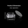 Picture of 50 Pack 3 Gram Sample Containers with Lids, Small Plastic Cosmetic Jars, Makeup Travel Container Jar for Cream, Bead, Eye Shadow, Jewelry, Lotions, Powders, Glitters Lip Gloss with Labels,Spatulas