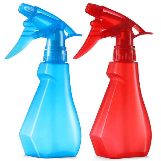 Picture of DilaBee Spray Bottles (8 Oz) Water Spray Bottle for Hair, Plants, Cleaning Solutions, Cooking, BBQ, Squirt Bottle for Cats, Empty Spray Bottles - BPA-Free (Red & Blue, 2-Pack)
