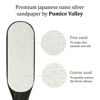 Picture of Pumice Stone Foot Scrubber - Pedicure Foot File with Handle for Dry Dead Skin - Callus Remover for Feet - Foot Scraper - Exfoliating Brush for Heels, Elbows, Hands