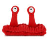 Picture of Face Wash Headband, Palm and Snail Spa Hair Bands Makeup Headbands Women Cartoon Cute Coral Fleece Elastic Headband Creative Hair Accessories for Washing Face Shower Sports Beauty Skincare (Red)