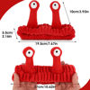 Picture of Face Wash Headband, Palm and Snail Spa Hair Bands Makeup Headbands Women Cartoon Cute Coral Fleece Elastic Headband Creative Hair Accessories for Washing Face Shower Sports Beauty Skincare (Red)